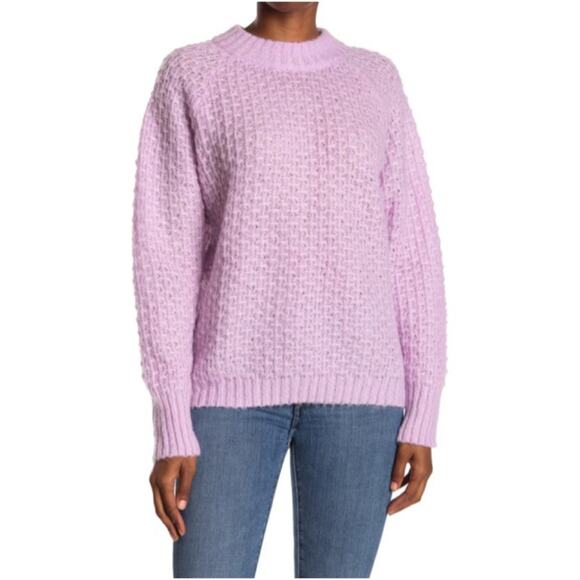 FRNCH Paris Nordstrom Lavender Norhen Fuzzy Knit Sweater Small/Medium - Picture 1 of 11